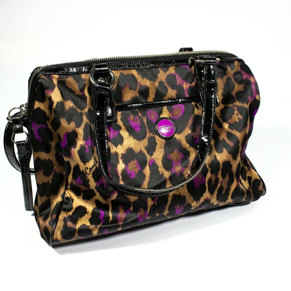 Coach F25283 Signature Ocelot Print Sachel
